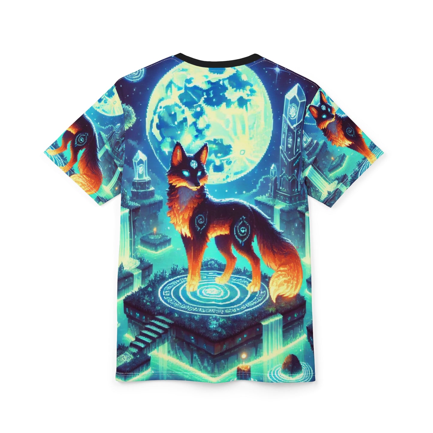 Cosmic Fox Unisex Cut & Sew Tee