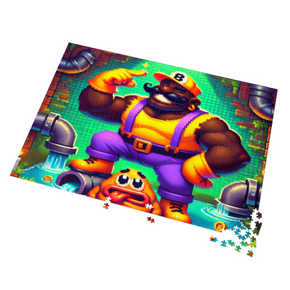 Ebony Fixer Jigsaw Puzzle with Custom Design Tin Container