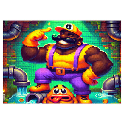 Ebony Fixer Jigsaw Puzzle with Custom Design Tin Container