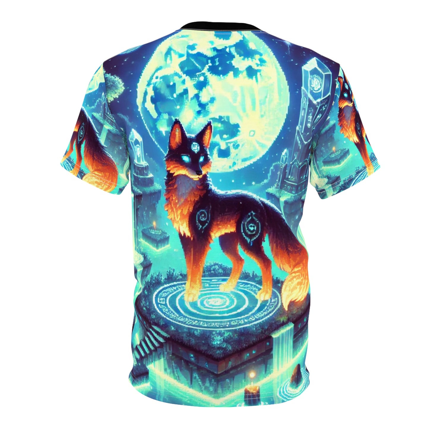 Cosmic Fox Unisex Cut & Sew Tee