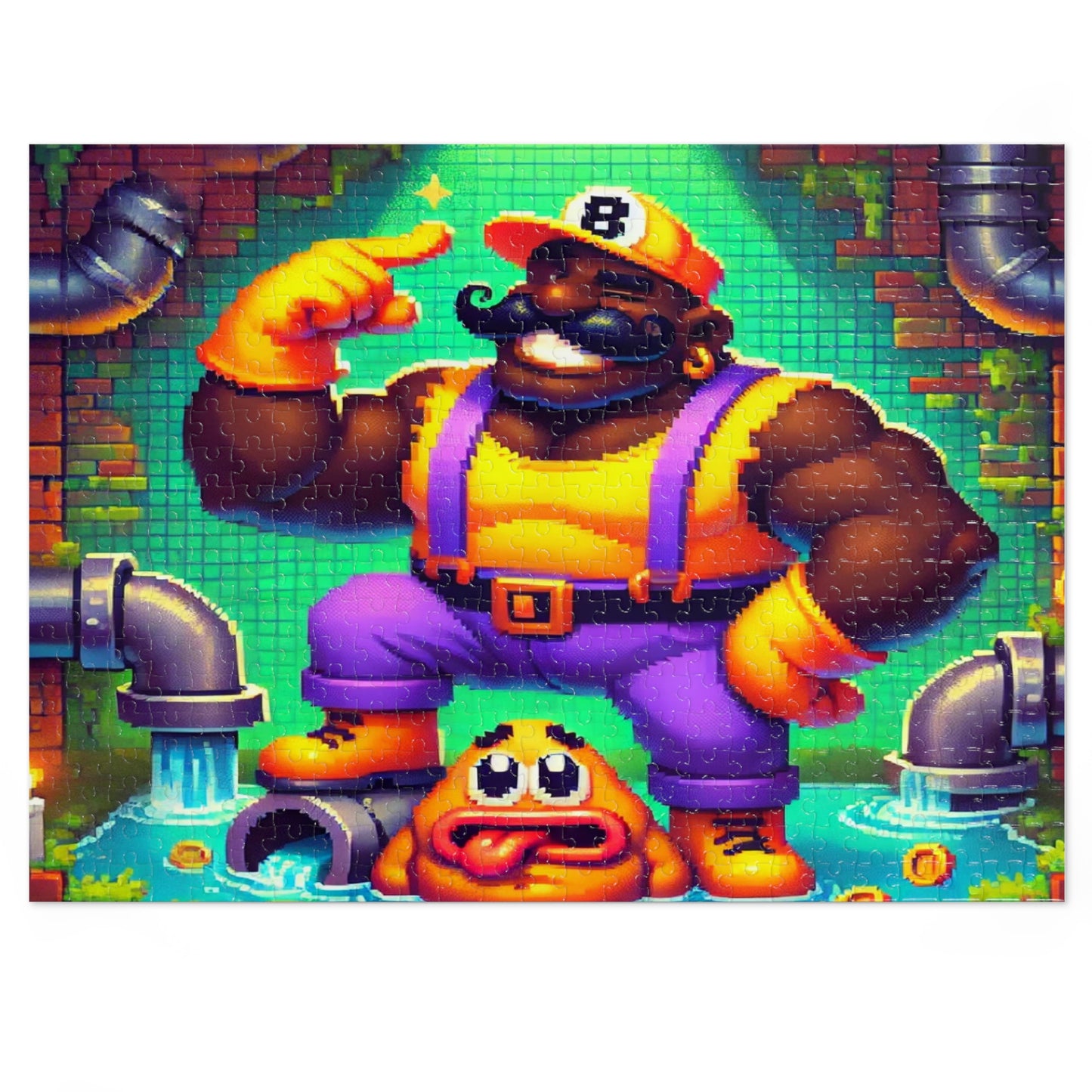 Ebony Fixer Jigsaw Puzzle with Custom Design Tin Container