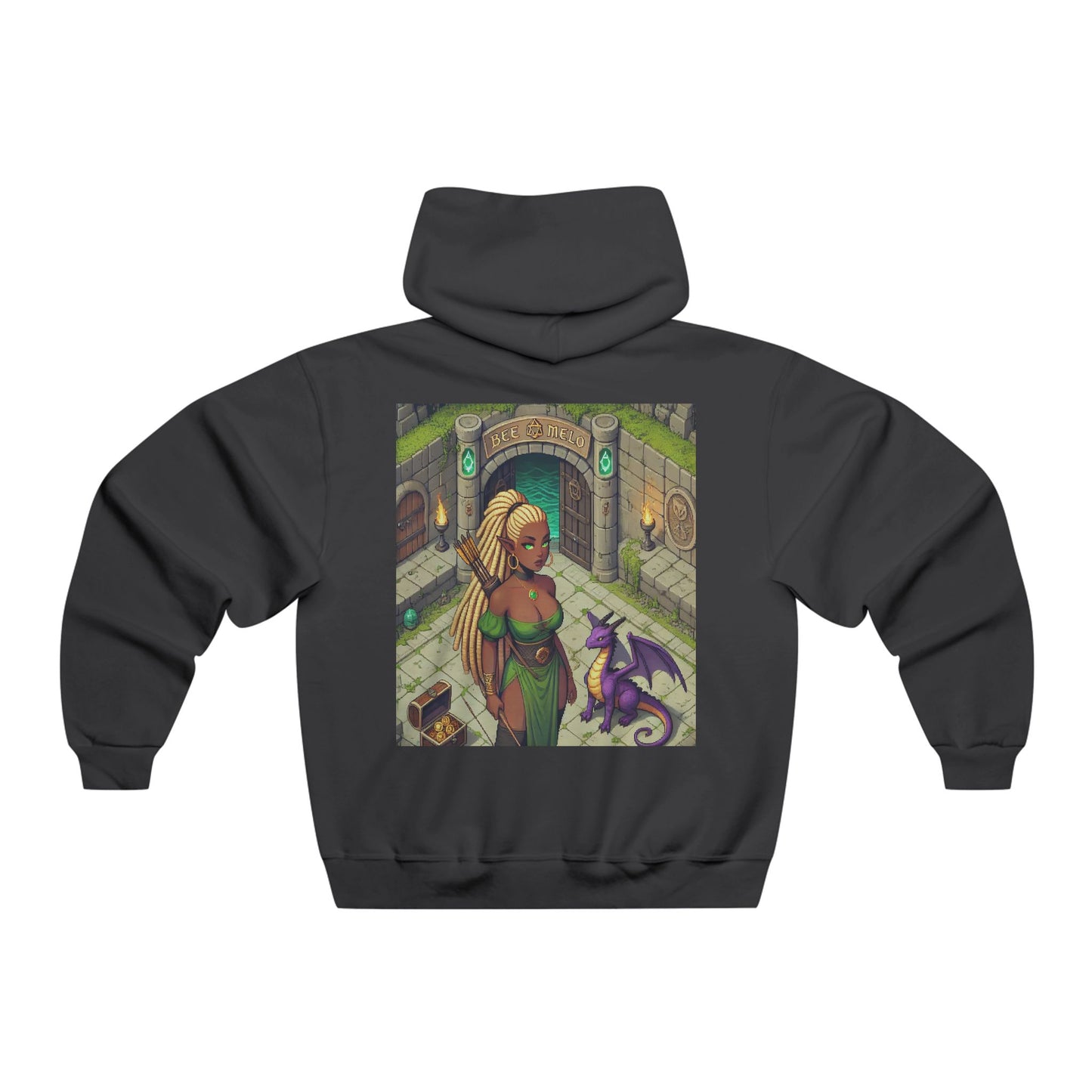 Black Celtic Archer Hooded Sweatshirt