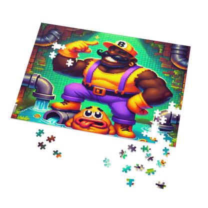 Ebony Fixer Jigsaw Puzzle with Custom Design Tin Container