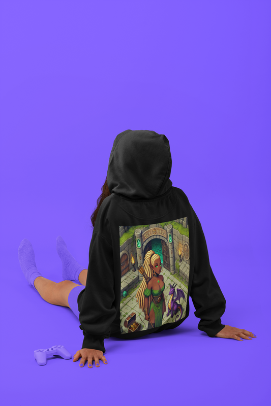 Black Celtic Archer Hooded Sweatshirt