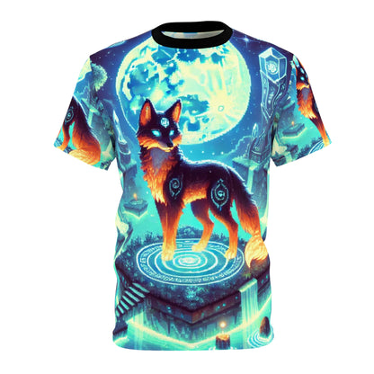 Cosmic Fox Unisex Cut & Sew Tee