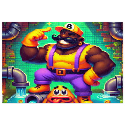 Ebony Fixer Jigsaw Puzzle with Custom Design Tin Container