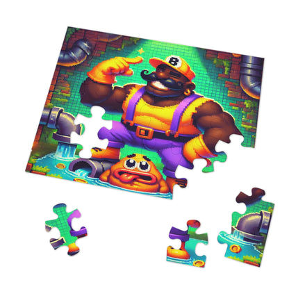 Ebony Fixer Jigsaw Puzzle with Custom Design Tin Container